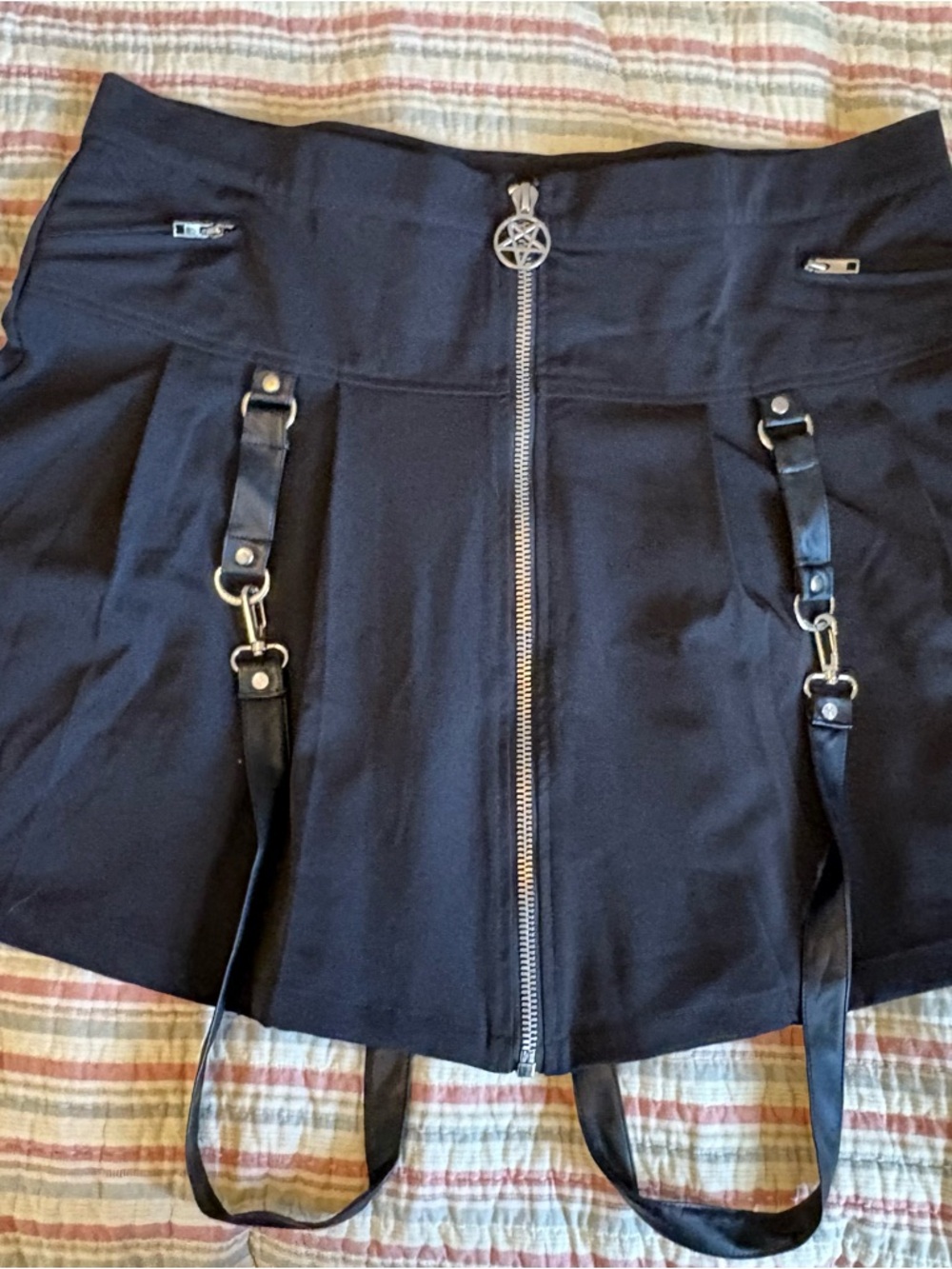 Killstar Blaire B*tch Skirt -black - 4XL (fits like 2x)